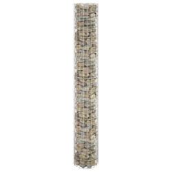 Poteau à gabion circulaire Acier galvanisé Ø30x200 cm 548755548755