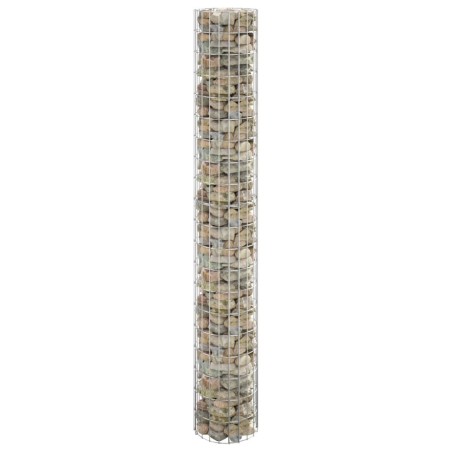 Poteau à gabion circulaire Acier galvanisé Ø30x200 cm 548755548755