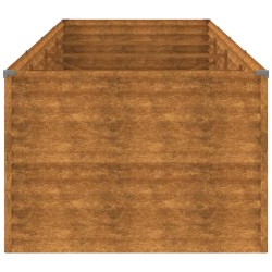 Lit surélevé de jardin 386x100x69 cm acier corten 548757548757