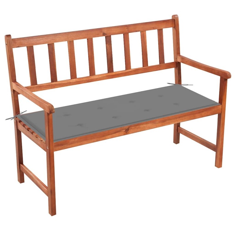 Banc de jardin avec coussin 120 cm Bois d'acacia massif 548774548774