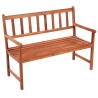 Banc de jardin avec coussin 120 cm Bois d'acacia massif 548774548774