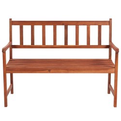 Banc de jardin avec coussin 120 cm Bois d'acacia massif 548774548774
