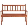 Banc de jardin avec coussin 120 cm Bois d'acacia massif 548774548774