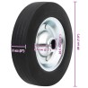 Roue de jauge Ø20x5 cm caoutchouc solide et acier 548785548785
