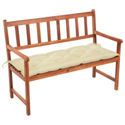 Banc de jardin avec coussin 120 cm Bois d'acacia massif 548787548787