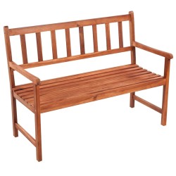 Banc de jardin avec coussin 120 cm Bois d'acacia massif 548787548787