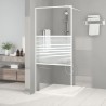 Paroi de douche Blanc 90x195 cm Verre ESG transparent 548788548788