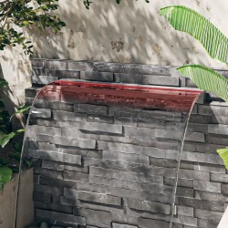 Déversoir pour cascade avec LED RVB Inox 108 cm 548790548790