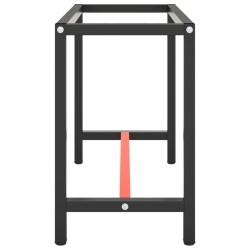 Cadre de banc de travail Noir et rouge mat 110x50x79 cm Métal 548792548792