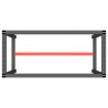 Cadre de banc de travail Noir et rouge mat 110x50x79 cm Métal 548792548792