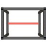 Cadre de banc de travail Noir et rouge mat 70x50x79 cm Métal  548794548794