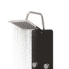 Panneau de douche Verre 25x47,5x130 cm Noir 548796548796