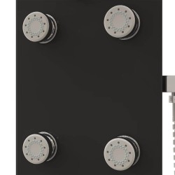 Panneau de douche Verre 25x47,5x130 cm Noir 548796548796