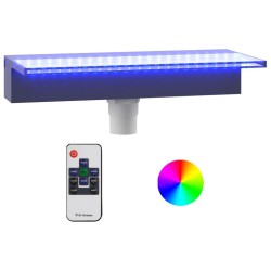 Déversoir pour cascade avec LED RVB Acrylique 45 cm 548802548802