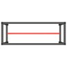 Cadre de banc de travail Noir et rouge mat 140x50x79 cm Métal 548805548805