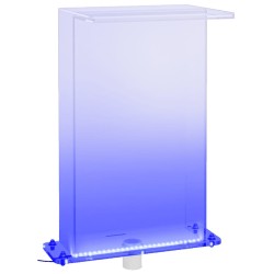 Fontaine de piscine avec LED RVB Acrylique 51 cm 548812548812
