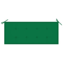 Banc de jardin empilable et coussin 128,5cm Bois de teck massif 548813548813
