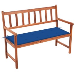 Banc de jardin avec coussin 120 cm Bois d'acacia massif 548819548819