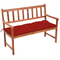 Banc de jardin avec coussin 120 cm Bois d'acacia massif 548823548823