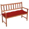 Banc de jardin avec coussin 120 cm Bois d'acacia massif 548823548823