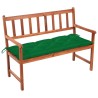 Banc de jardin avec coussin 120 cm Bois d'acacia massif 548825548825