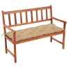 Banc de jardin avec coussin 120 cm Bois d'acacia massif 548827548827