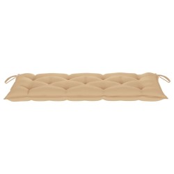 Banc de jardin avec coussin 120 cm Bois d'acacia massif 548827548827