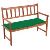 Banc de jardin avec coussin 120 cm Bois d'acacia massif 548830548830