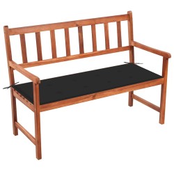 Banc de jardin avec coussin 120 cm Bois d'acacia massif 548832548832