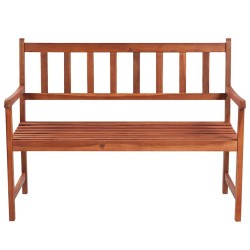 Banc de jardin avec coussin 120 cm Bois d'acacia massif 548832548832