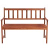Banc de jardin avec coussin 120 cm Bois d'acacia massif 548832548832