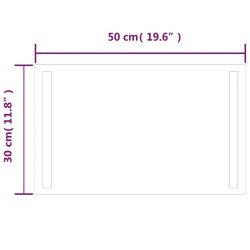 Miroir de salle de bain à LED 50x30 cm 548833548833