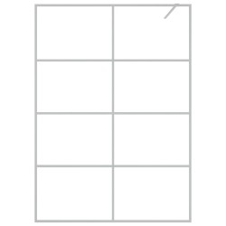 Paroi de douche Argenté 140x195 cm Verre ESG transparent 548835548835