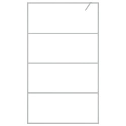 Paroi de douche Argenté 115x195 cm Verre ESG transparent 548836548836