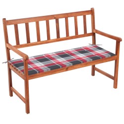 Banc de jardin avec coussin 120 cm Bois d'acacia massif 548840548840