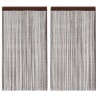 Rideau en fils 2 pcs 100 x 250 cm Marron 548850548850