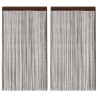 Rideau en fils 2 pcs 140 x 250 cm Marron 548851548851