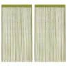 Rideau en fils 2 pcs 100 x 250 cm Vert 548852548852