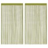 Rideau en fils 2 pcs 140 x 250 cm Vert 548853548853