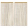 Rideau en fils 2 pcs 100 x 250 cm Beige 548855548855