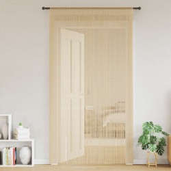 Rideau en fils 2 pcs 100 x 250 cm Beige 548855548855