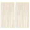 Rideau en fils 2 pcs 140 x 250 cm Crème 548857548857