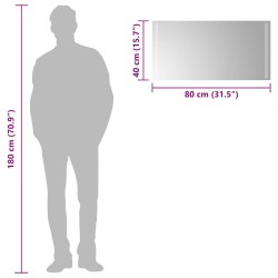 Miroir de salle de bain à LED 80x40 cm 548858548858