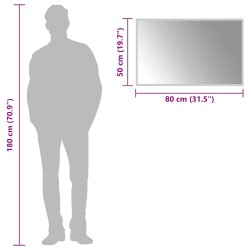 Miroir de salle de bain à LED 80x50 cm 548865548865