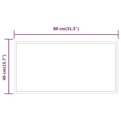 Miroir de salle de bain à LED 80x40 cm 548866548866