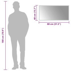 Miroir de salle de bain à LED 80x40 cm 548866548866