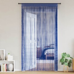 Rideau en fils 2 pcs 100 x 250 cm Bleu 548868548868