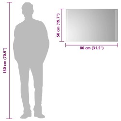Miroir de salle de bain à LED 80x50 cm 548871548871