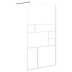 Paroi de douche 115x195 cm ESG Verre Blanc 548877548877