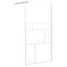 Paroi de douche 115x195 cm ESG Verre Blanc 548877548877